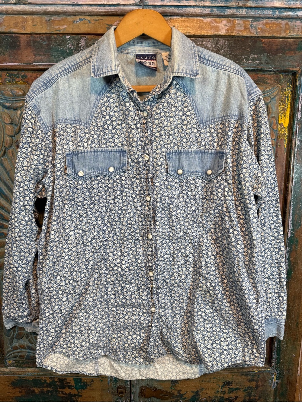 Vintage Pearl Snap Western blouse